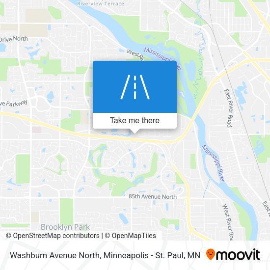 Mapa de Washburn Avenue North