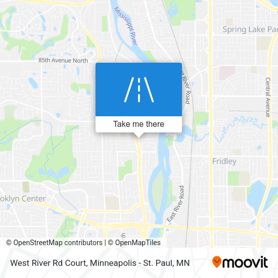 West River Rd Court map