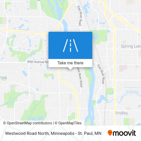Westwood Road North map