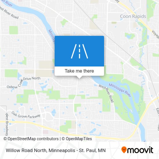 Mapa de Willow Road North