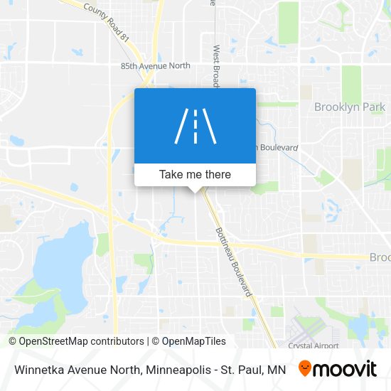 Winnetka Avenue North map