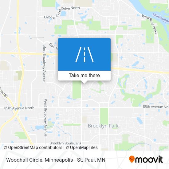 Woodhall Circle map
