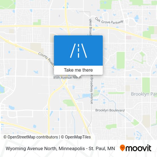 Wyoming Avenue North map
