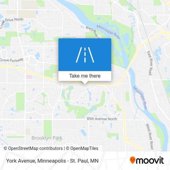York Avenue map