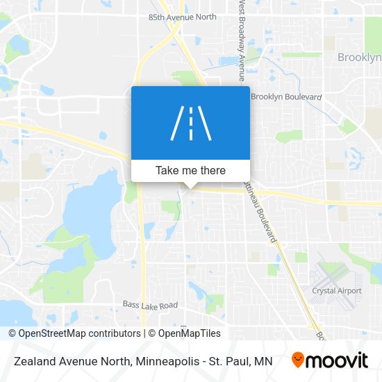 Mapa de Zealand Avenue North