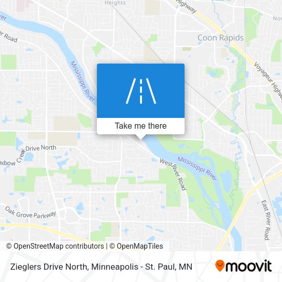 Mapa de Zieglers Drive North