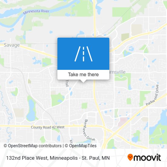 Mapa de 132nd Place West