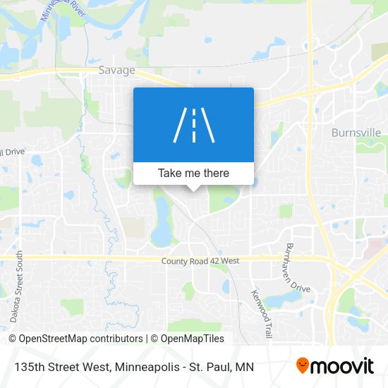 135th Street West map