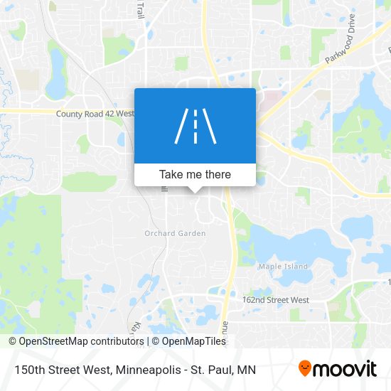 Mapa de 150th Street West