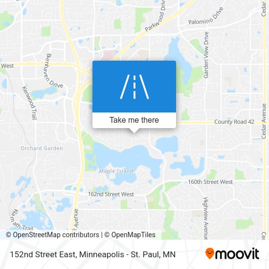 152nd Street East map