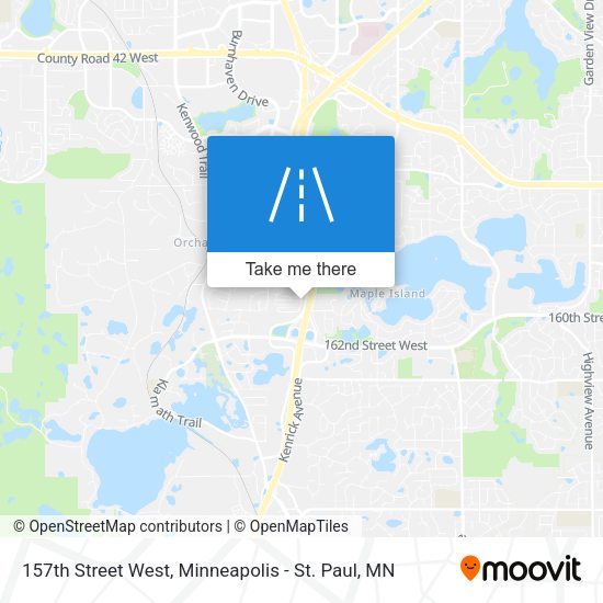 157th Street West map