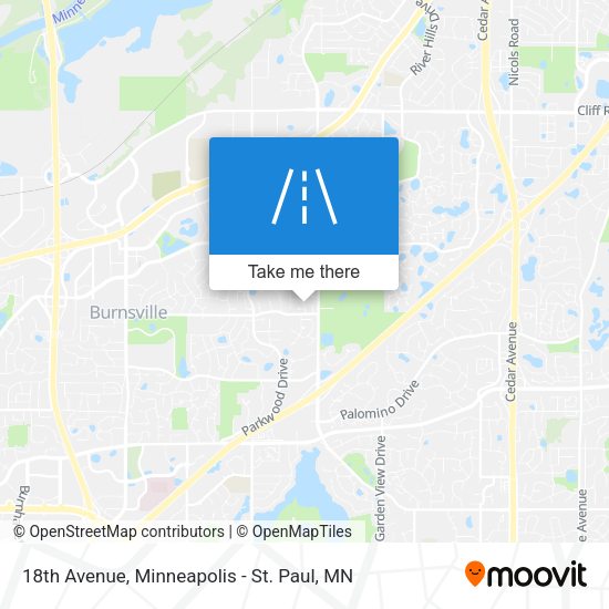 Mapa de 18th Avenue