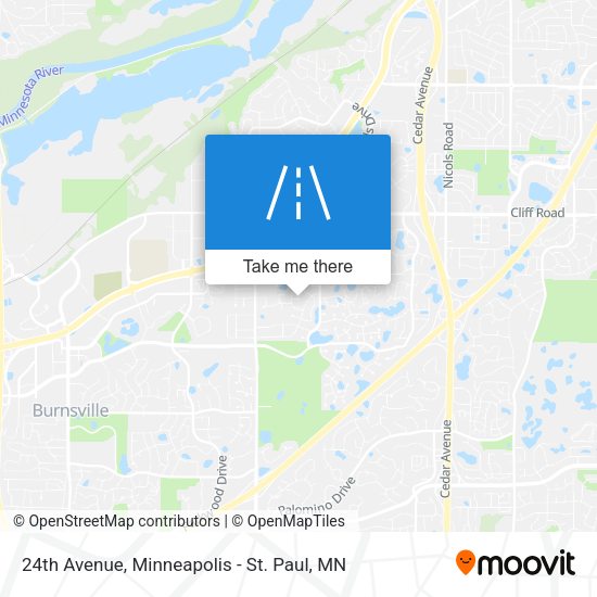 24th Avenue map