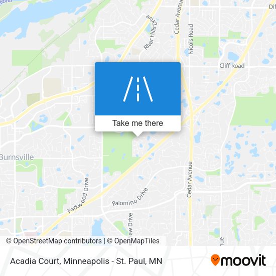 Acadia Court map