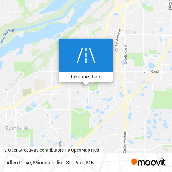 Allen Drive map