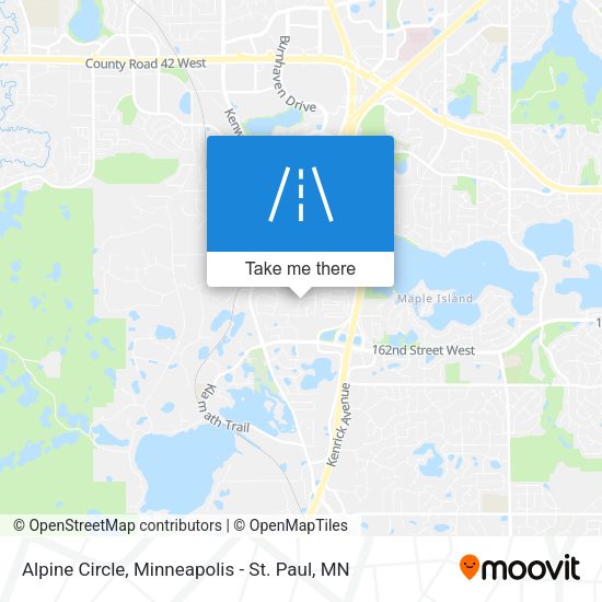 Alpine Circle map