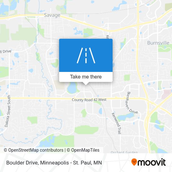 Boulder Drive map