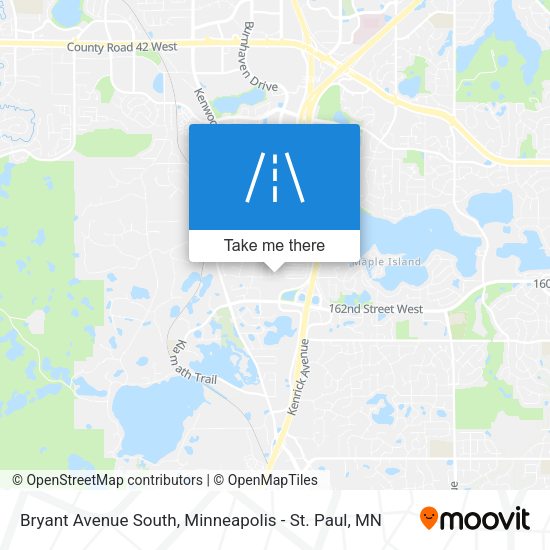 Bryant Avenue South map
