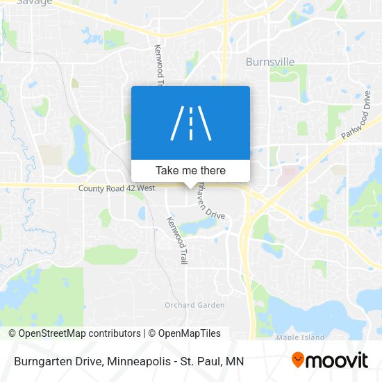 Burngarten Drive map