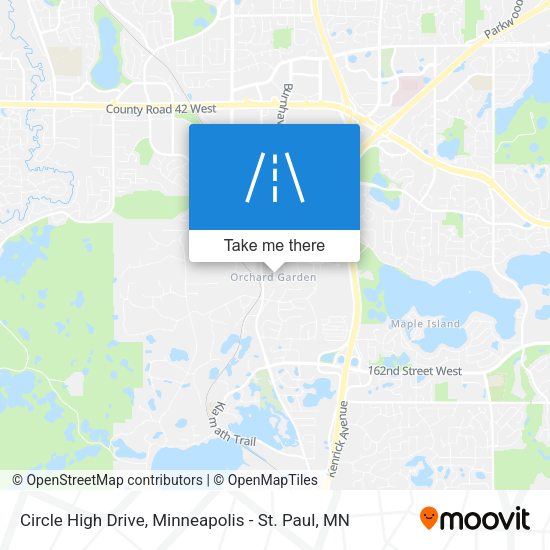 Circle High Drive map