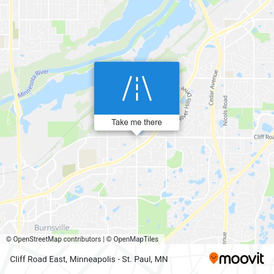 Cliff Road East map