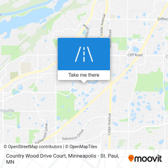 Country Wood Drive Court map