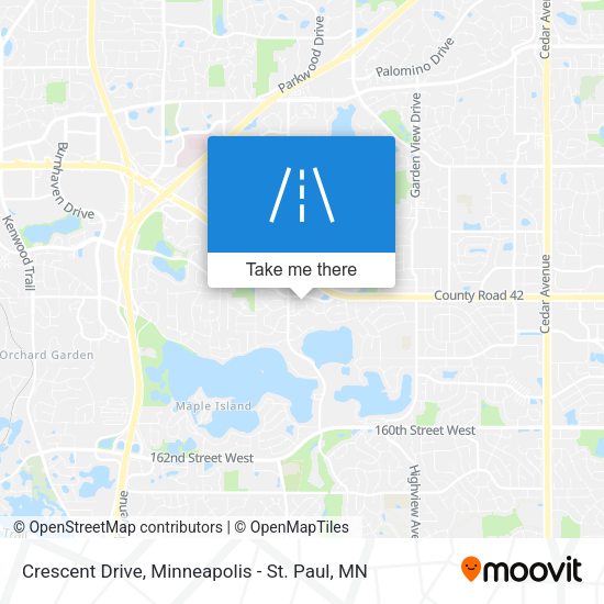 Crescent Drive map