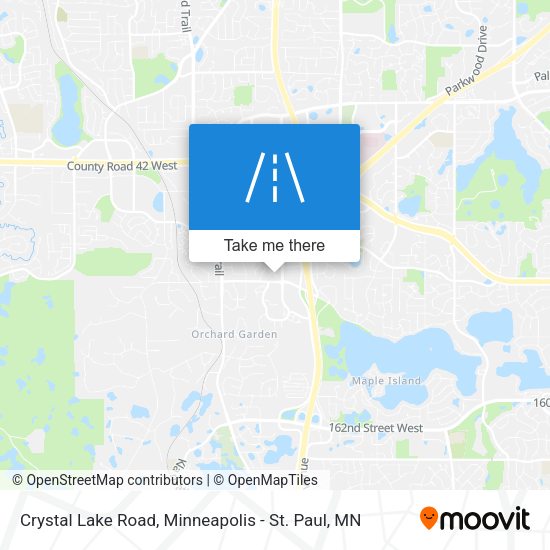 Crystal Lake Road map
