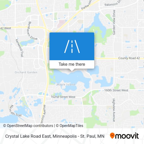 Crystal Lake Road East map