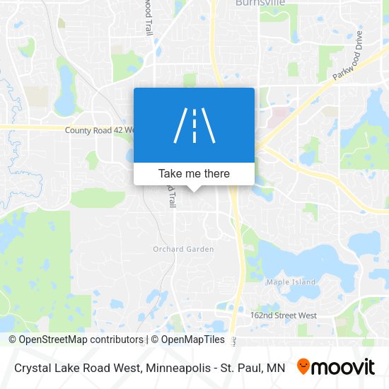 Crystal Lake Road West map