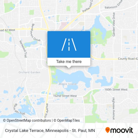 Crystal Lake Terrace map