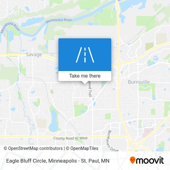 Eagle Bluff Circle map