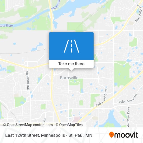 East 129th Street map