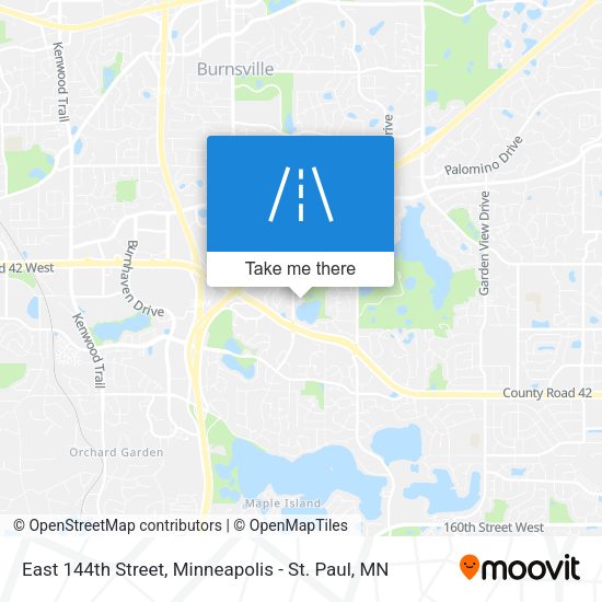 East 144th Street map