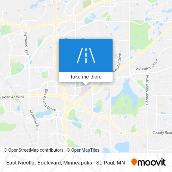 Mapa de East Nicollet Boulevard