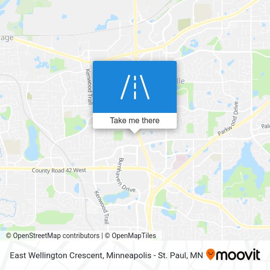 East Wellington Crescent map