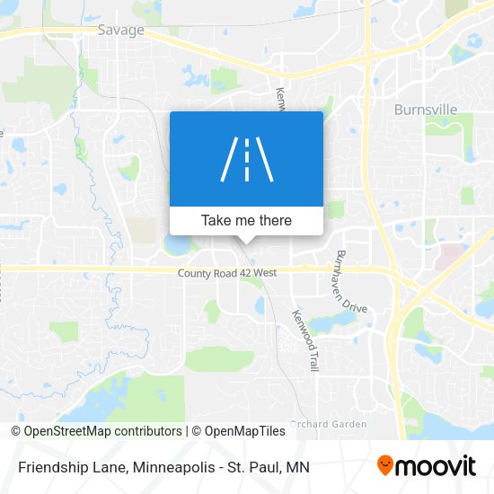 Mapa de Friendship Lane