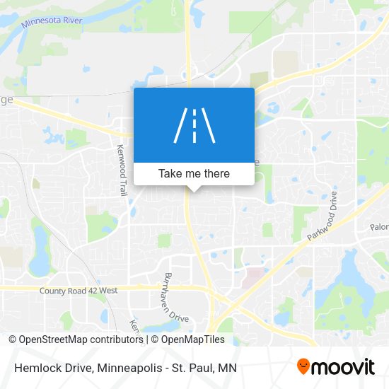 Mapa de Hemlock Drive