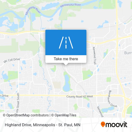 Highland Drive map