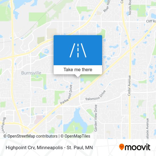 Highpoint Crv map