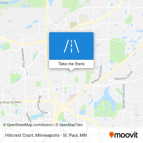 Hillcrest Court map