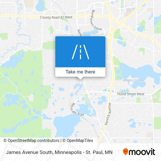 James Avenue South map
