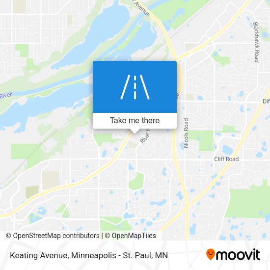 Keating Avenue map