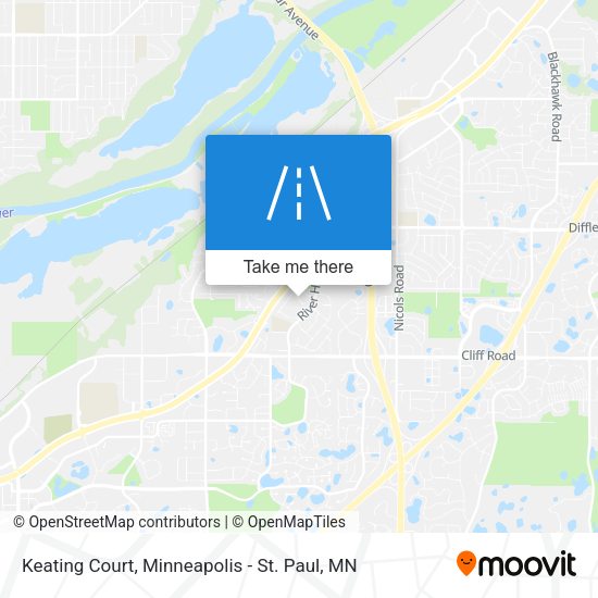 Keating Court map