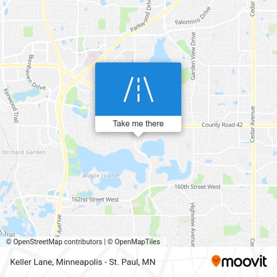Keller Lane map