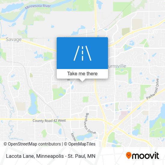 Lacota Lane map