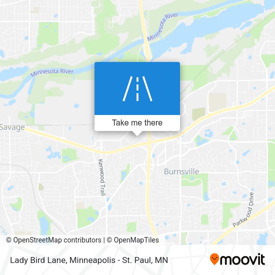 Lady Bird Lane map