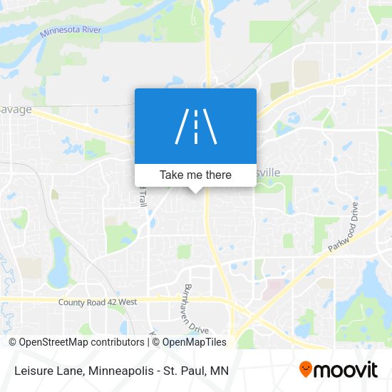 Leisure Lane map
