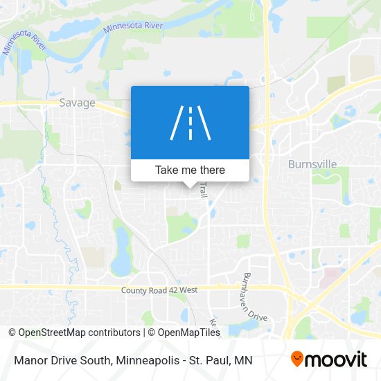 Manor Drive South map