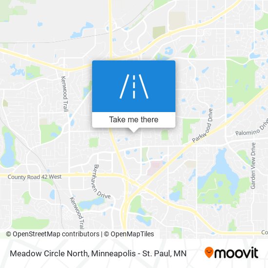 Meadow Circle North map